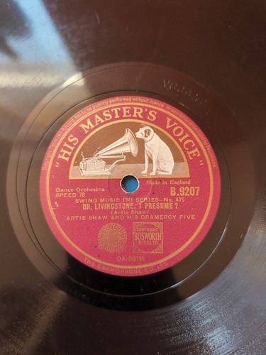 Artie shaw his gramercy five - his,