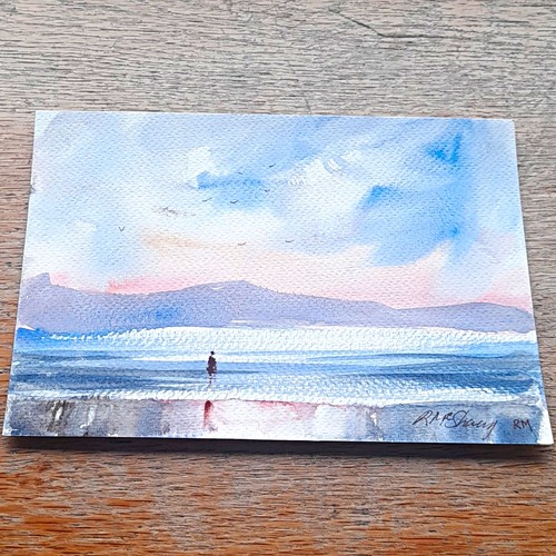 Mcsharry signed watercolour - mcsharry,