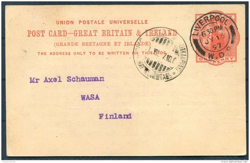 1897 stationery card - gb,