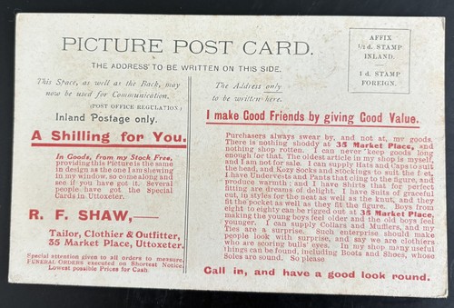 Advertising postcard shaw - advertising, r